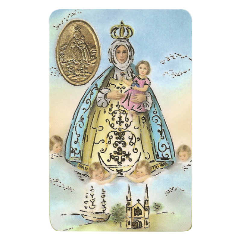 Lady of Regla card medal