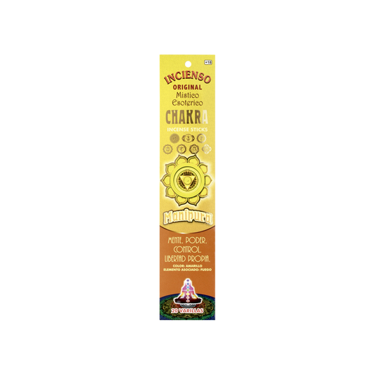 Incense Sticks Third CHAKRA MANIPURA, Mind, Power, Control, Self-Freedom 