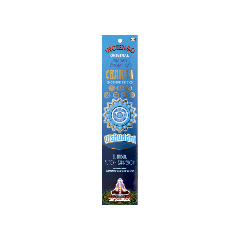 Incense Sticks Fifth CHAKRA VISHUDDHA (Speech, Self-Expression) 