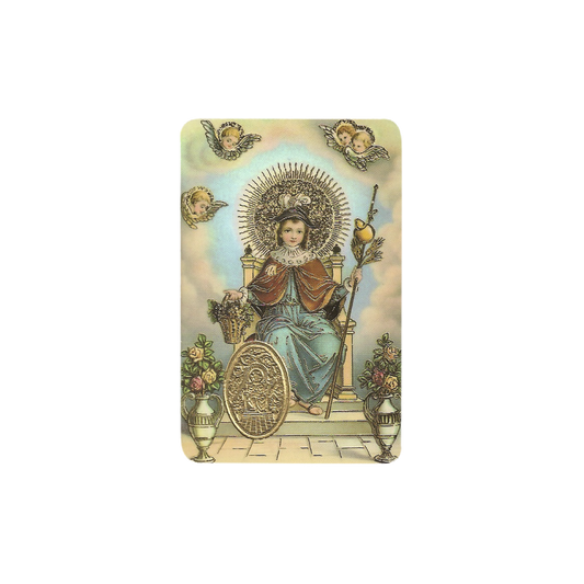 Impression de l'ENFANT D'ATOCHA avec médaille, religion / carte religieuse 