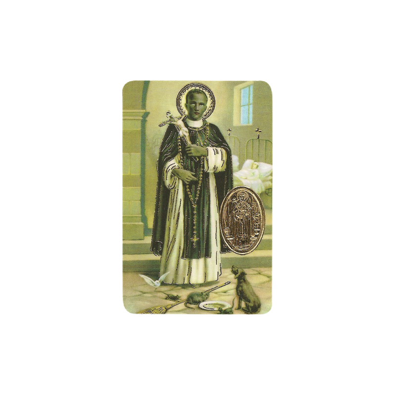 Saint Martin de Porres avec médaille, Religion / Carte religieuse 