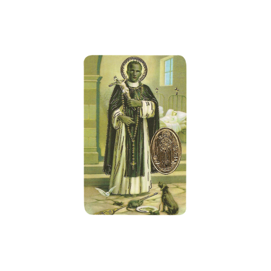 Saint Martin de Porres avec médaille, Religion / Carte religieuse 