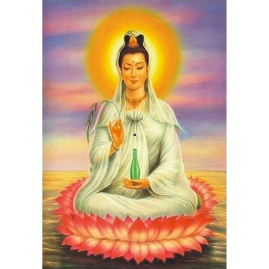 KWAN YIN Stamp, Religion, Santeria / Religious Card 