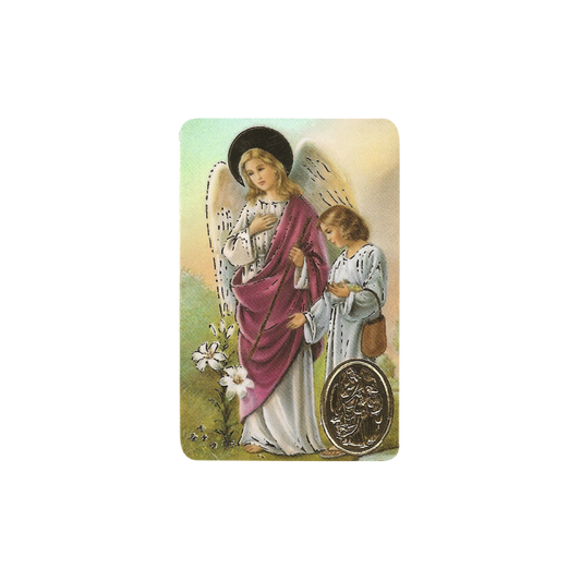 Saint Raphaël Archange avec médaille, Religion / Carte religieuse 