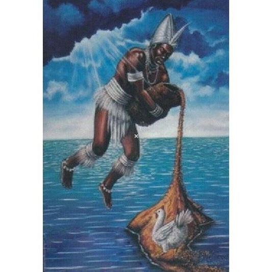 Stamp ODDUA, ODUDUWA, Religion, Santeria / Religious Card 