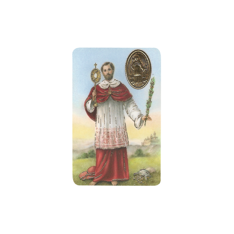 Timbre de San Ramon Nonato avec médaille, religion / carte religieuse 