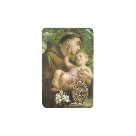 ANTONIO DE PADUA Stamp With Medal, Religion / Religious Card 