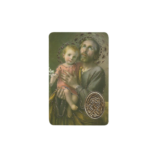 SAN JOSE Stamp With Medal, Religion / Religious Card 