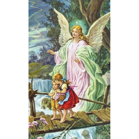 GUARDIAN ANGEL Religious Stamp, Religion / Religious Card 