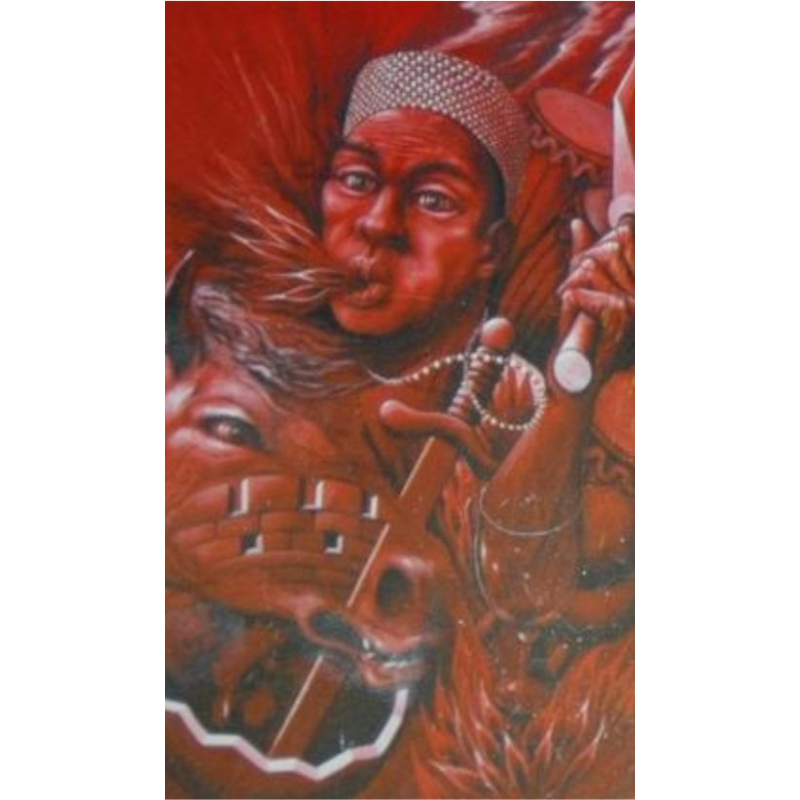 Timbre CHANGO, SHANGO, XANGO, Religion, Santeria / Carte religieuse 