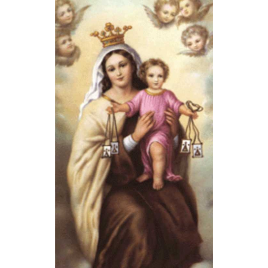 Impression religieuse VIERGE DE CARMEN, Religion / Carte religieuse 