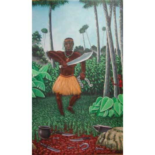OGGUN Stamp, Religion, Santeria / Religious Card 