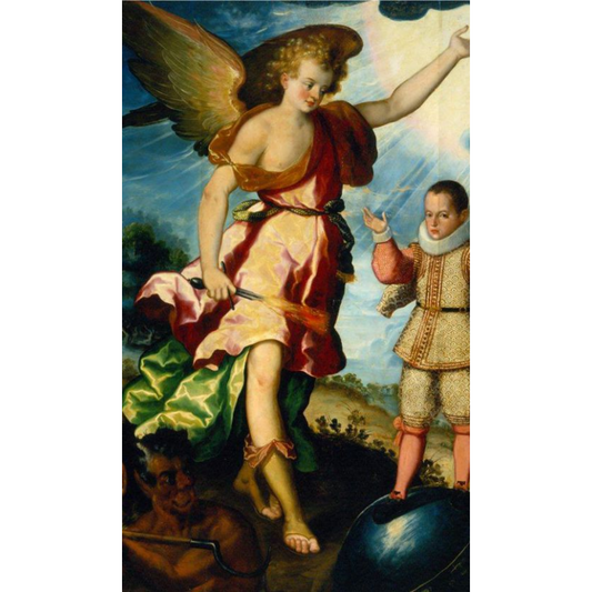 Religious Stamp Custodian Angel Patron of the Police / Religious Card 