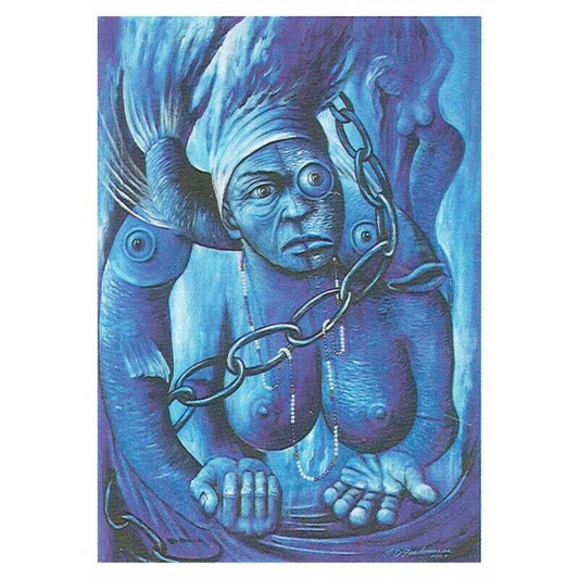 OLOKUN Stamp, Religion, Santeria / Religious Card 