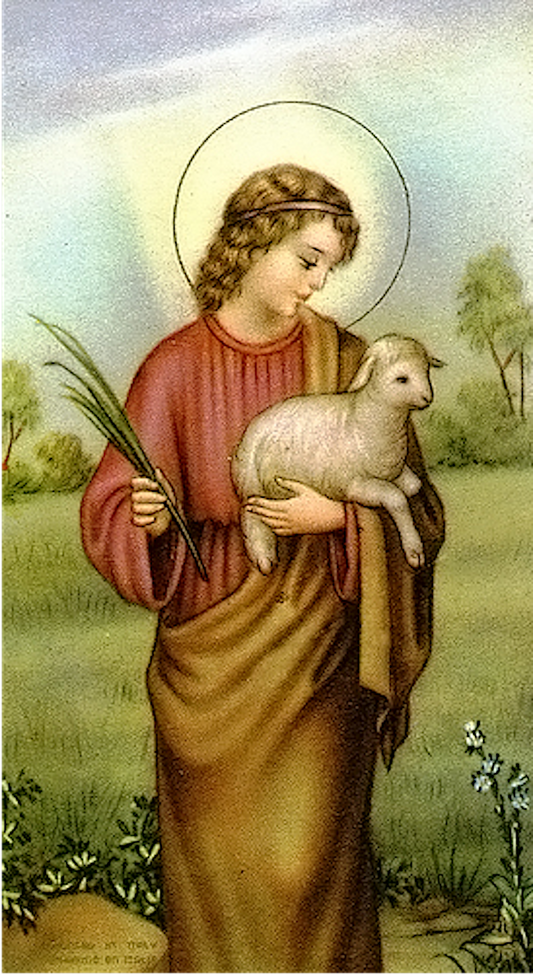Religious Stamp SANTA INES, Religion / Religious Card 