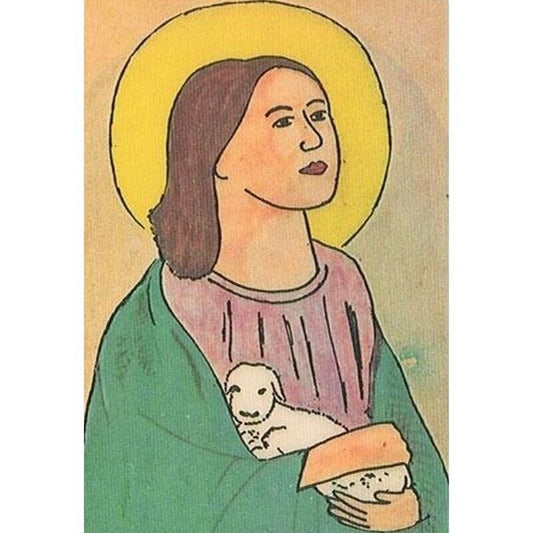 INES DEL NORTE Stamp, Religion, Santeria / Religious Card 