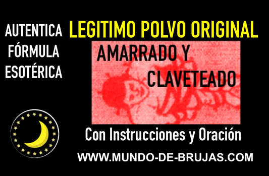 polvo amarrado y claveteado esoterico