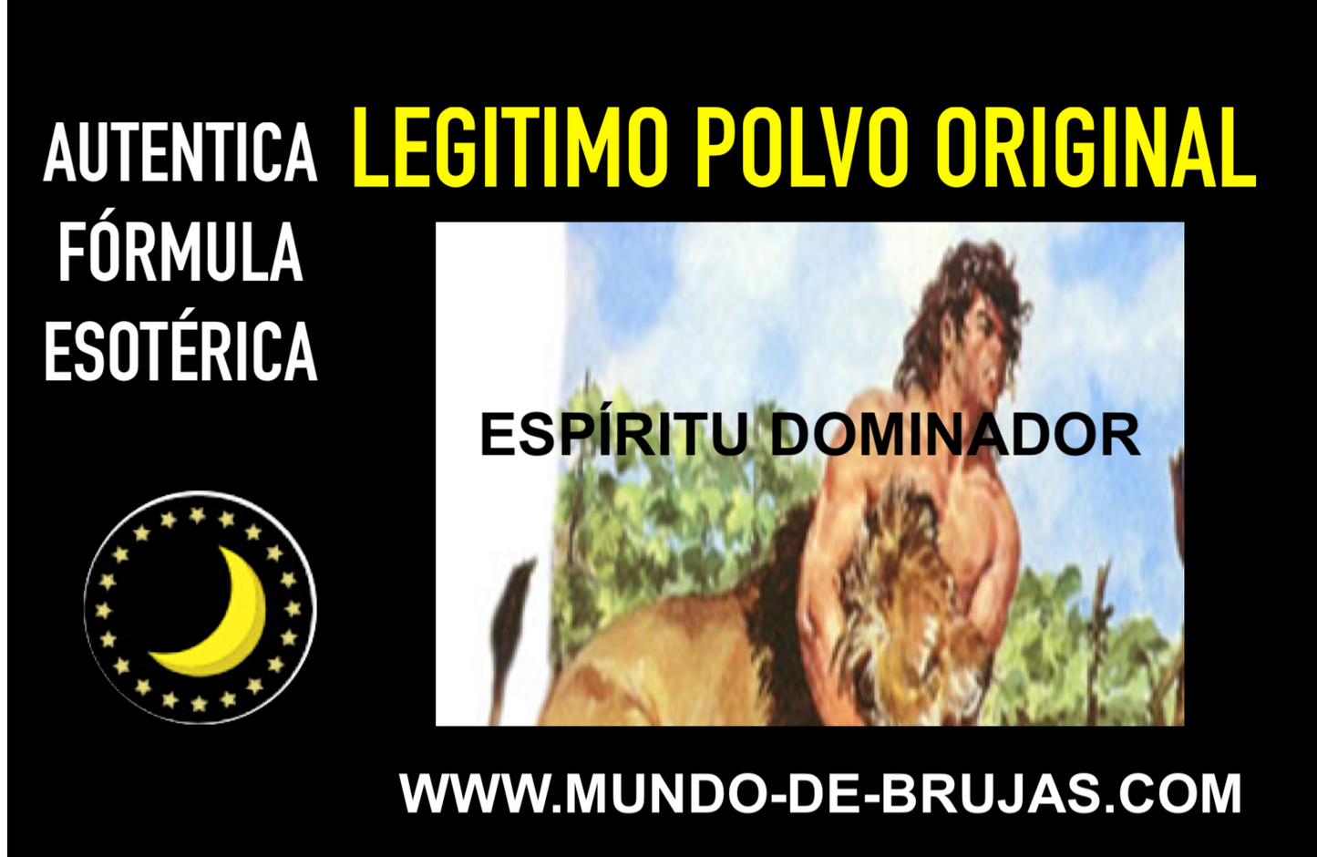 polvo esoterico espiritu dominador