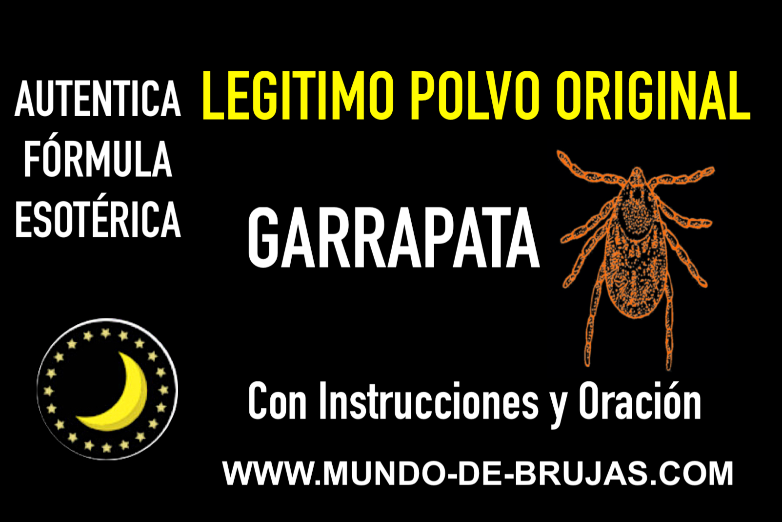 polvo esoterico garrapata tick