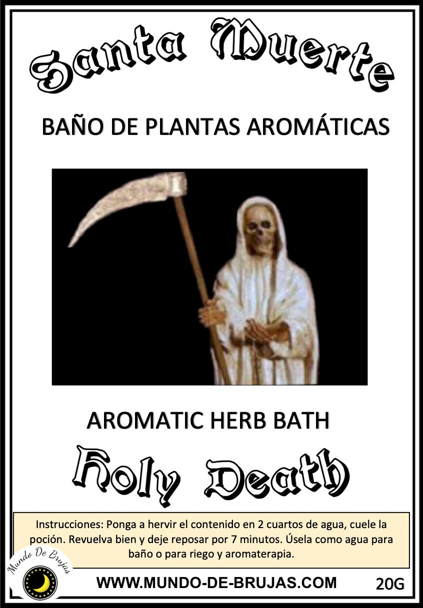 baño de plantas santa muerte