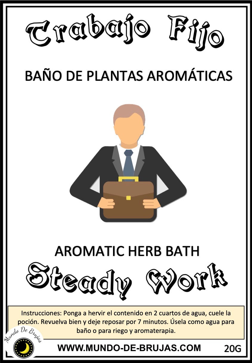 baño de plantas trabajo fijo