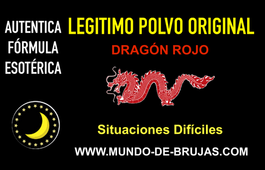 polvo dragon rojo esoterico