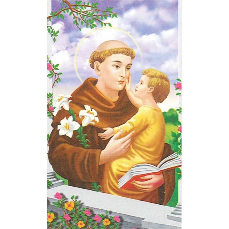 stamp anthony paddua religious card