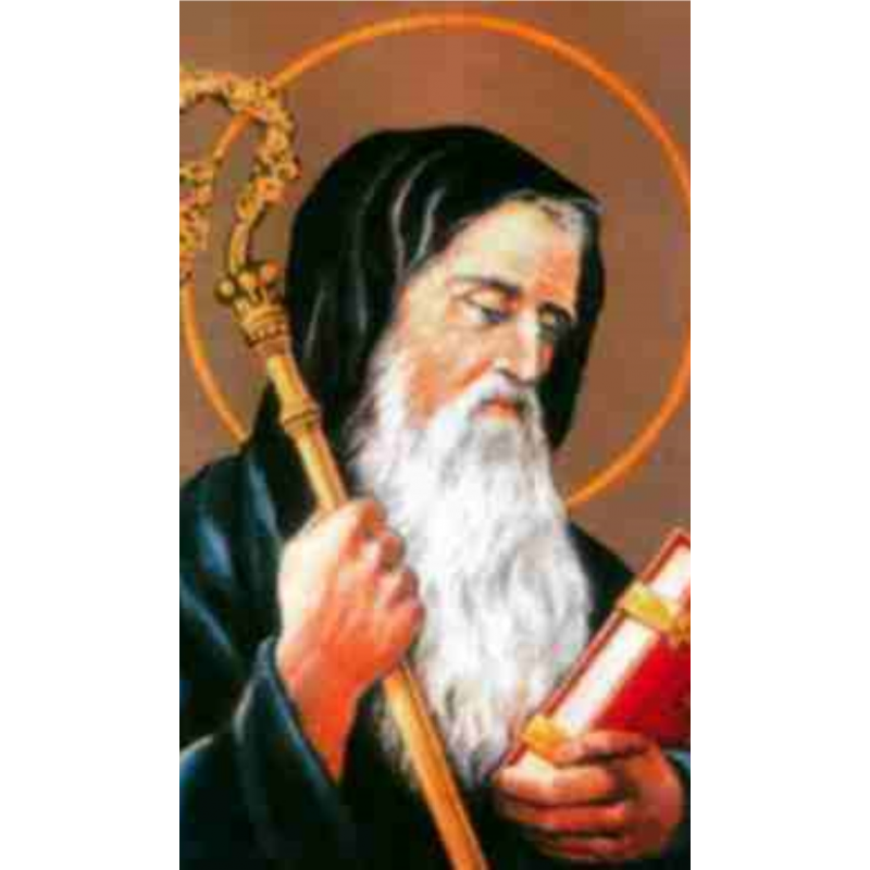 stamp benedict nursia card