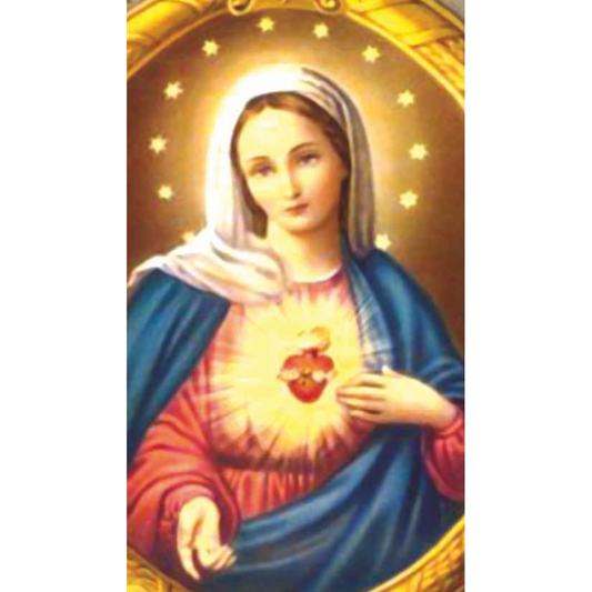 stamp heart of mary card