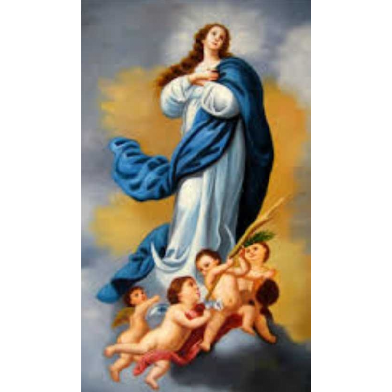 stamp Immaculate Conception card