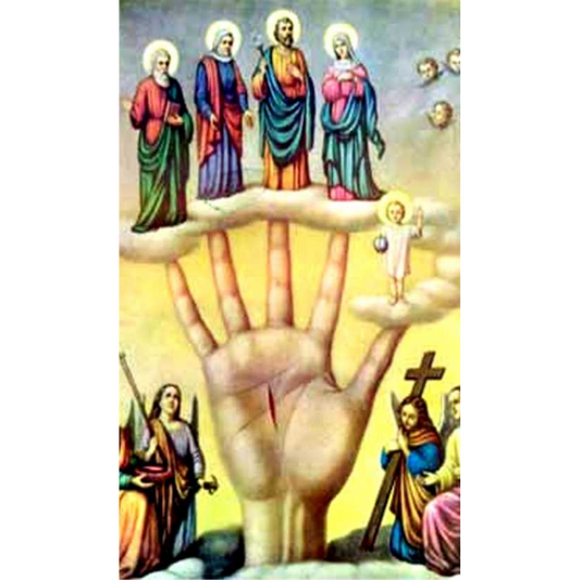 powerful hand religious card