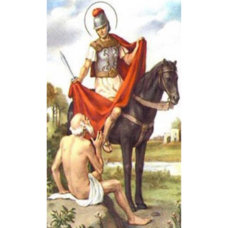 martin of tours religious card