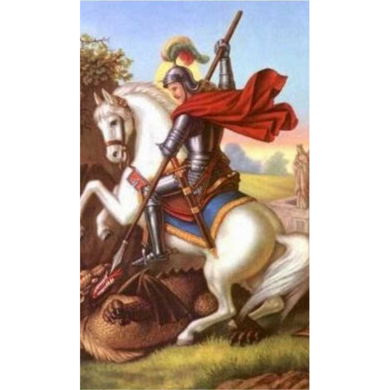 Estampa Religiosa San Jorge / St George Card – Mundo De Brujas