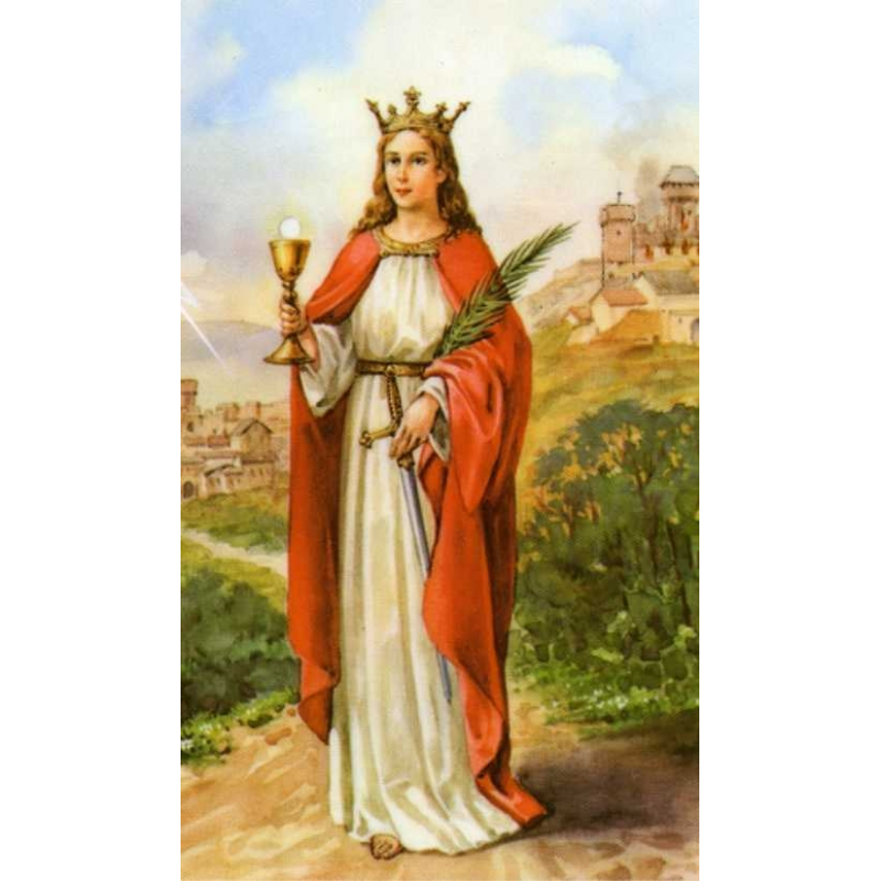 stamp st barbara card