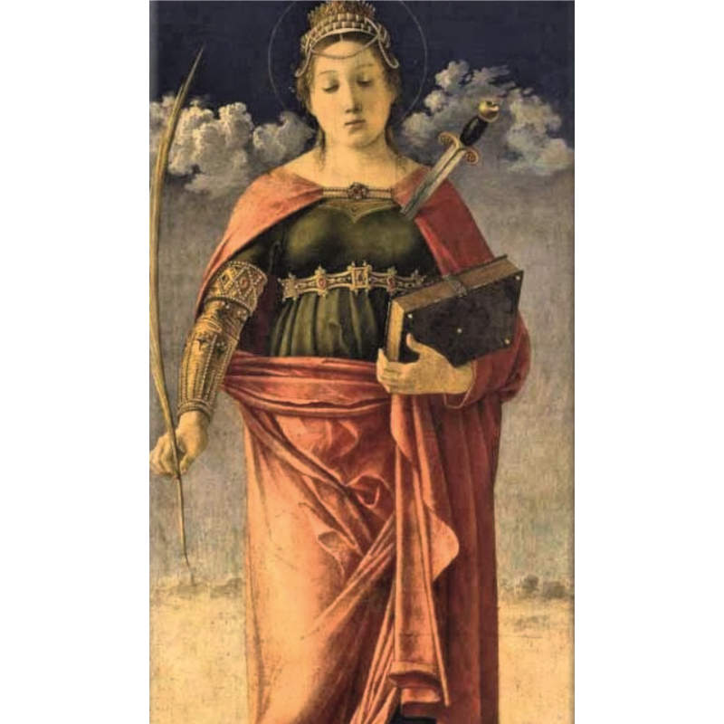 justina religious card