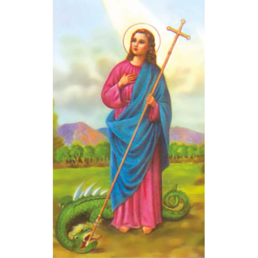saint martha religious card