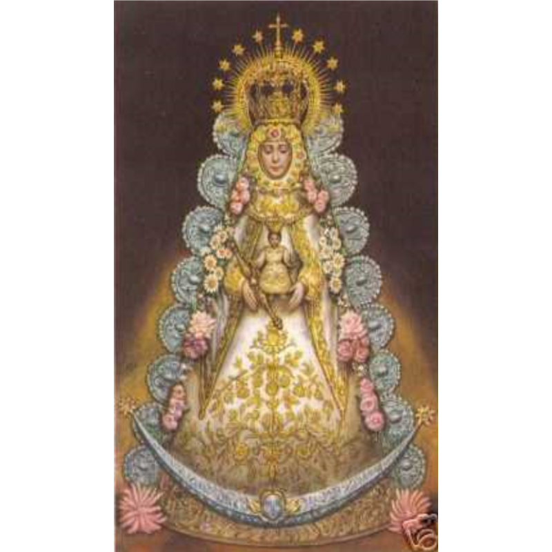 lady rocio religious card