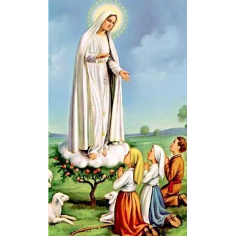 stamp lady fatima card