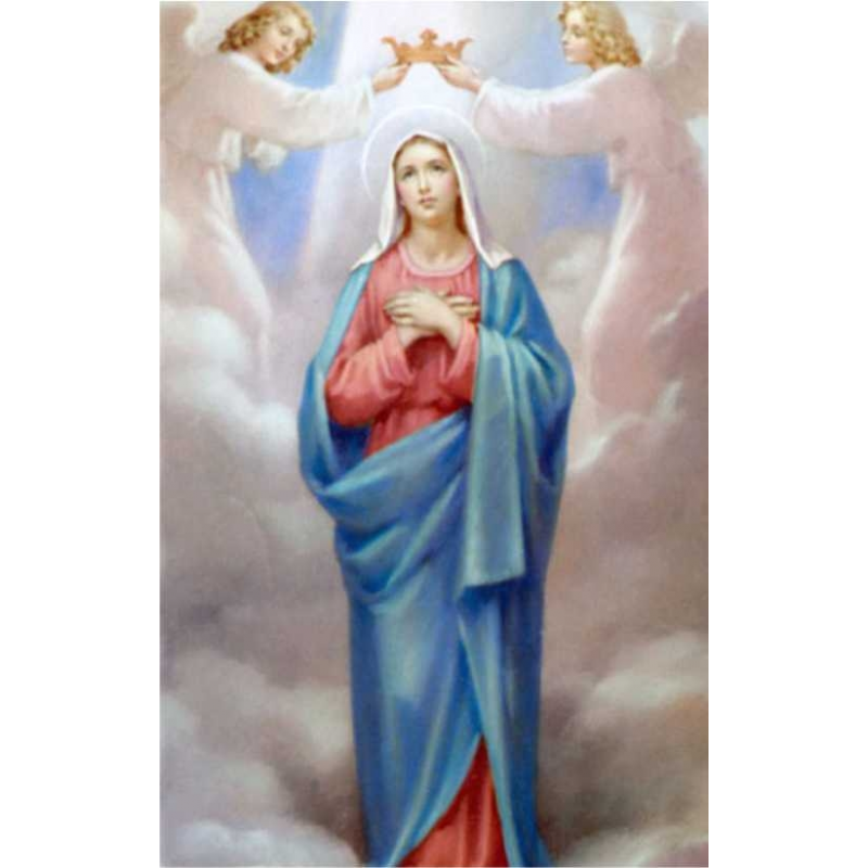 virgin mary religious card