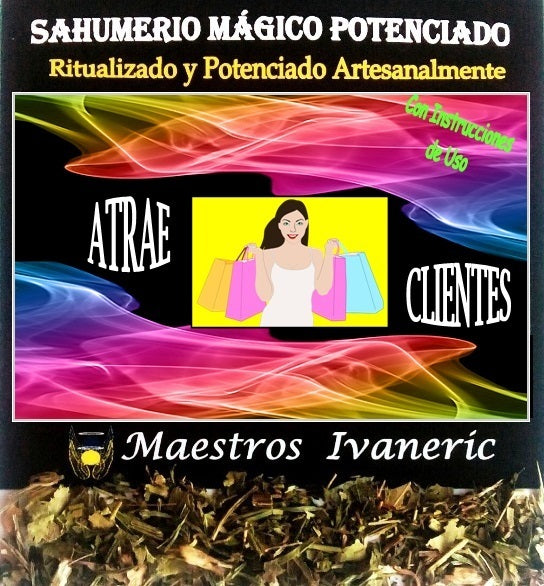 Atrae Clientes Sahumerio Ritualizado 15g