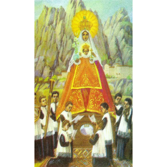 monserrat religious card