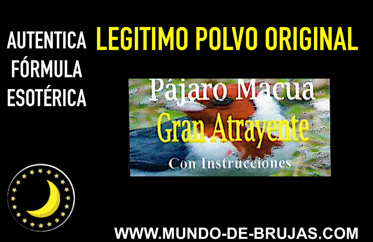 polvo esoterico pajaro macua