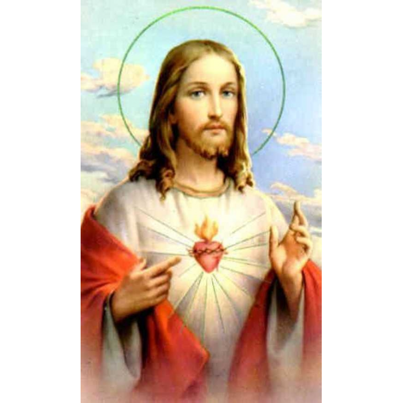 sacred heart jesus card