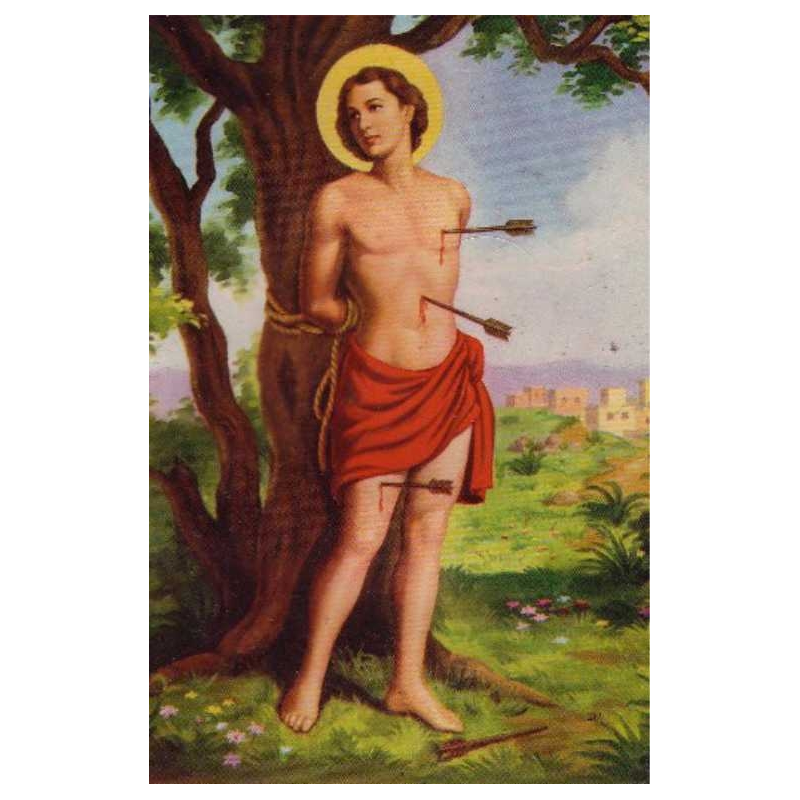 saint sebastian card